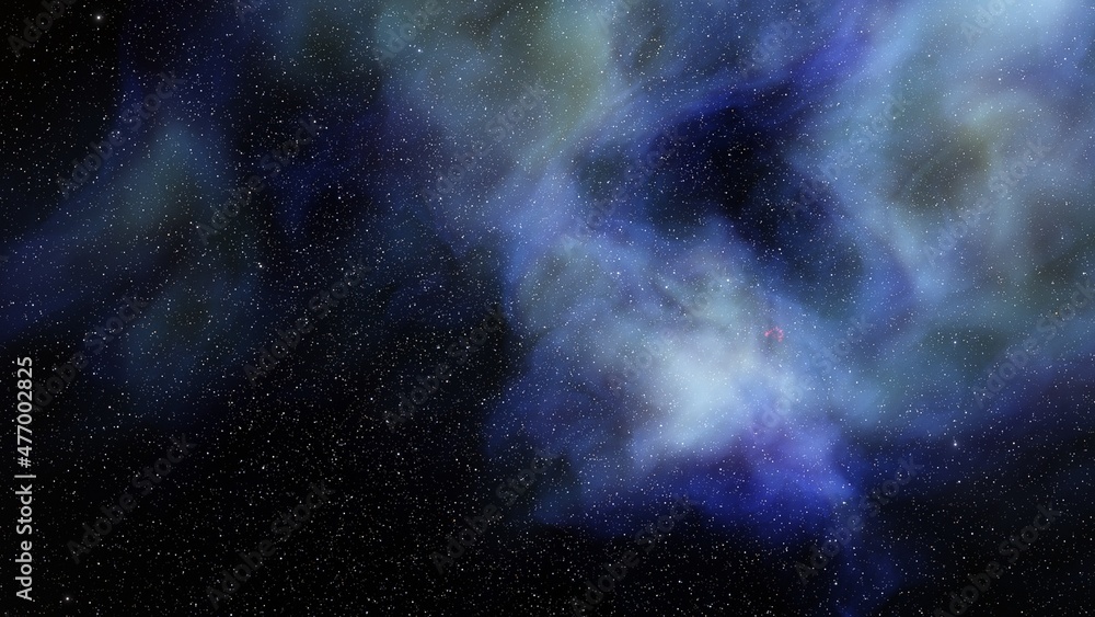 Fototapeta premium Nebula in space, science fiction wallpaper, stars and galaxy, 3d illustration