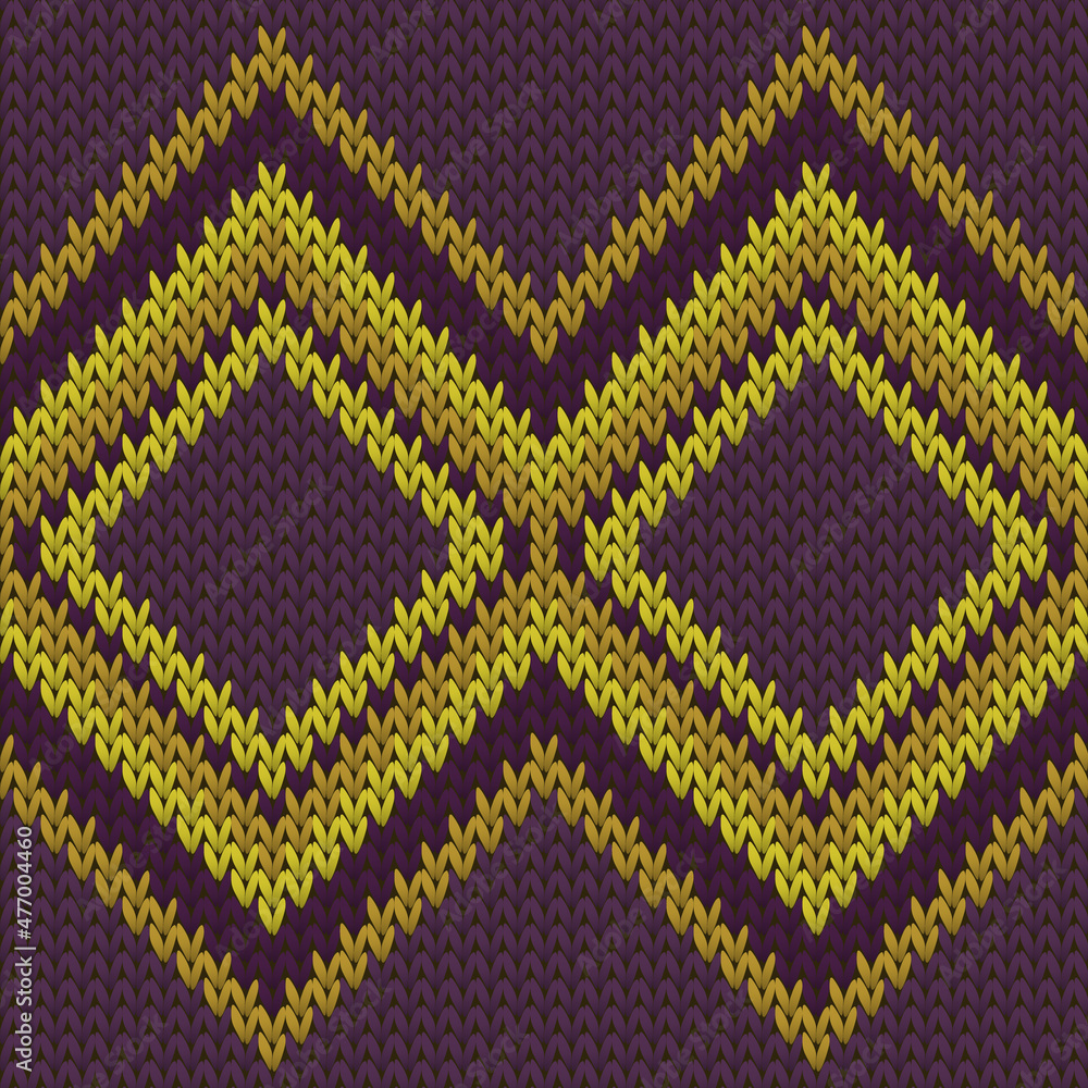 Macro rhombus argyle christmas knit geometric
