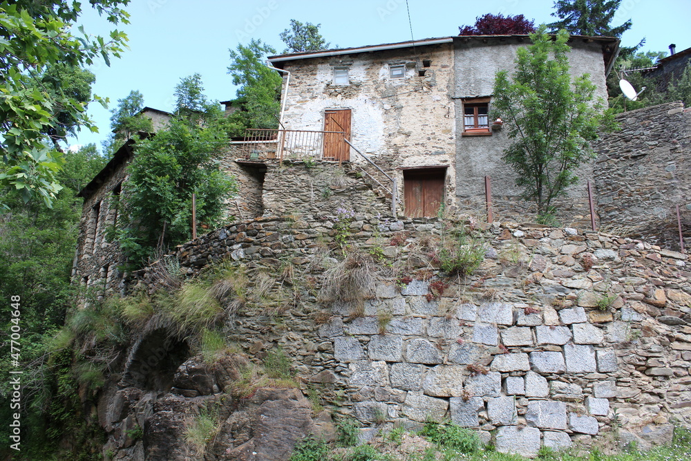 Old stone building in the village Old stone building in the village