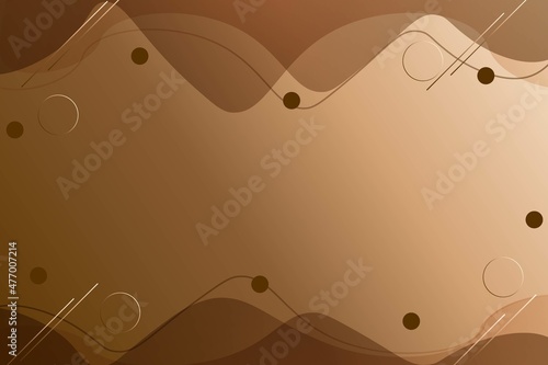 brown abstract background elegant style with lines . circle liquid wave wallpaper backdrop banner business card eps10 vector