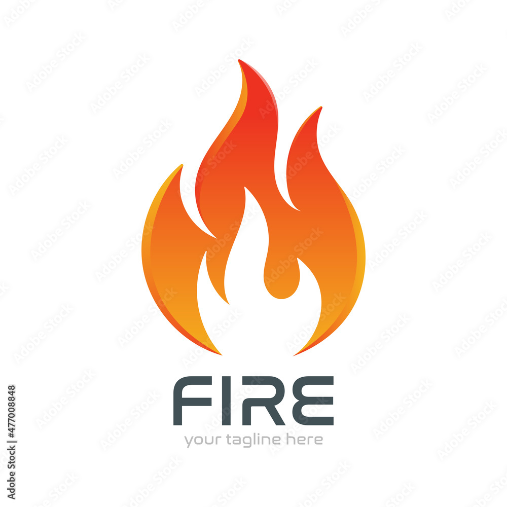 Fire Flame Logo design template. vector Illustration Fire Flame Logo design template. vector Illustration