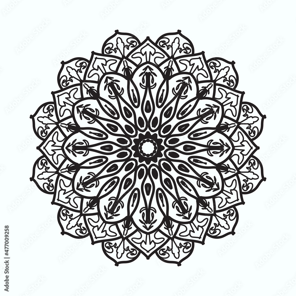 Hand drawn mandala. decoration in ethnic oriental doodle ornament. Hand drawn mandala. decoration in ethnic oriental doodle ornament.