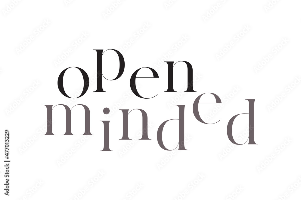 Modern, simple, minimal typographic design of a saying Modern, simple, minimal typographic design of a saying