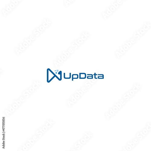 Modern design UP DATA detail device logo design