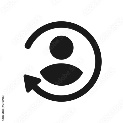 User reload icon vector. Refresh sign. Illustration vector