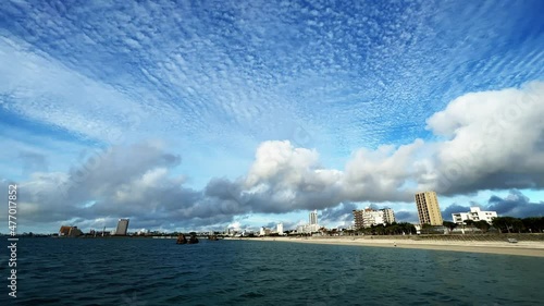 沖縄本島 北谷海岸の風景