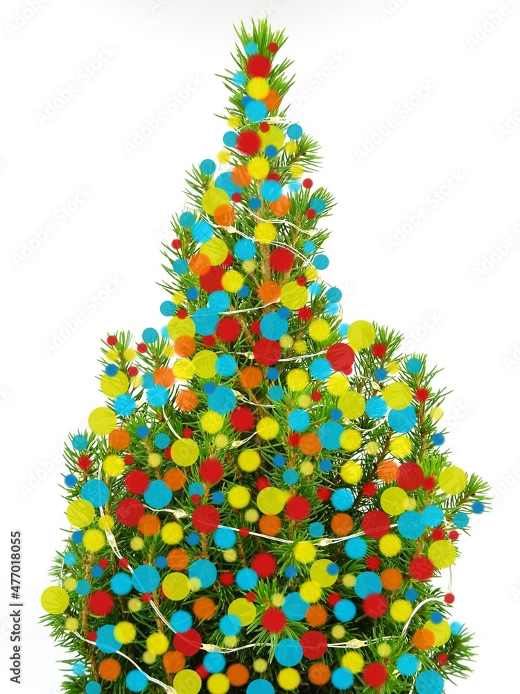 Christmas tree art isolated on a white background. Christmas tree art isolated on a white background.