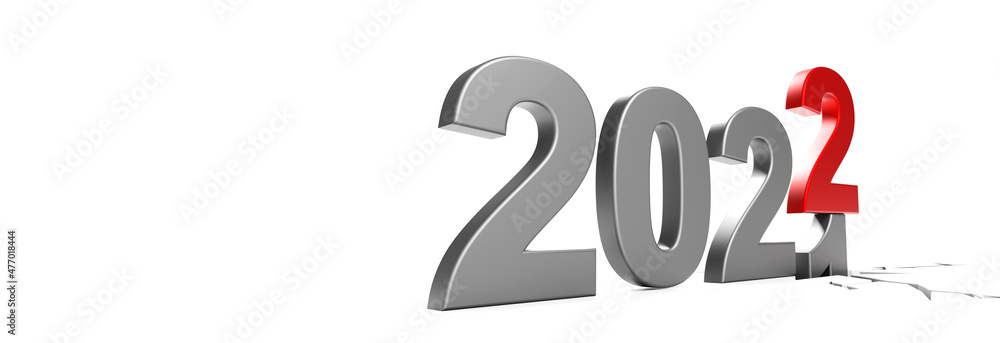Happy New Year Background. Start to 2022. 3D illustration Happy New Year Background. Start to 2022. 3D illustration