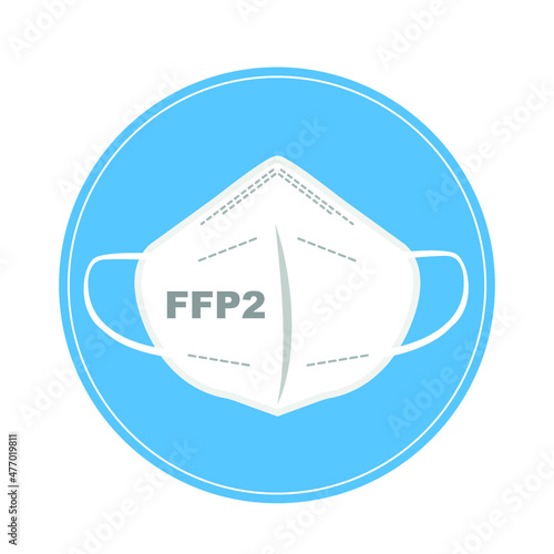 FFP2 face mask icon symbol 
