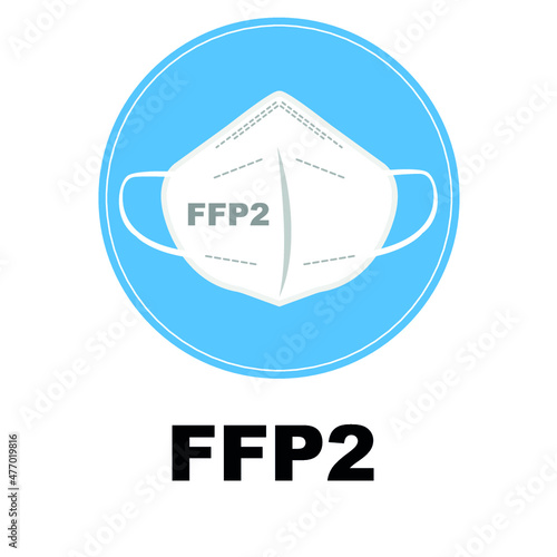 FFP2 face mask icon symbol 