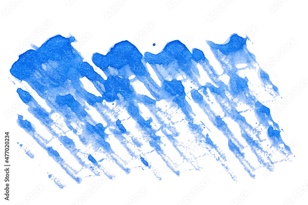 Obraz premium abstract acrylic watercolor paint brush stroke texture isolated on white background for logo and banner. design, creative, and illustration.