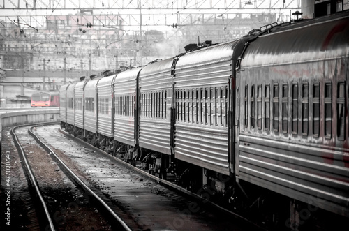 Train in black and white