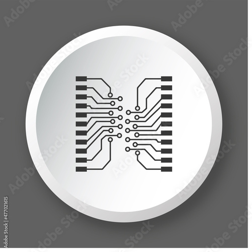 Logo circuit électronique.