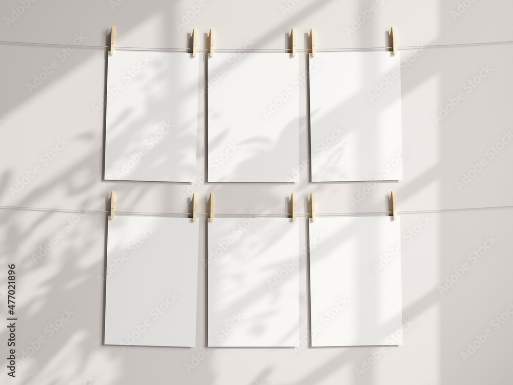 © vnmockup - Poster mockup, card mockup, print mockup, paper mockup, pegs and paper, pegs and wire mockup, paper mockup, art print mockup