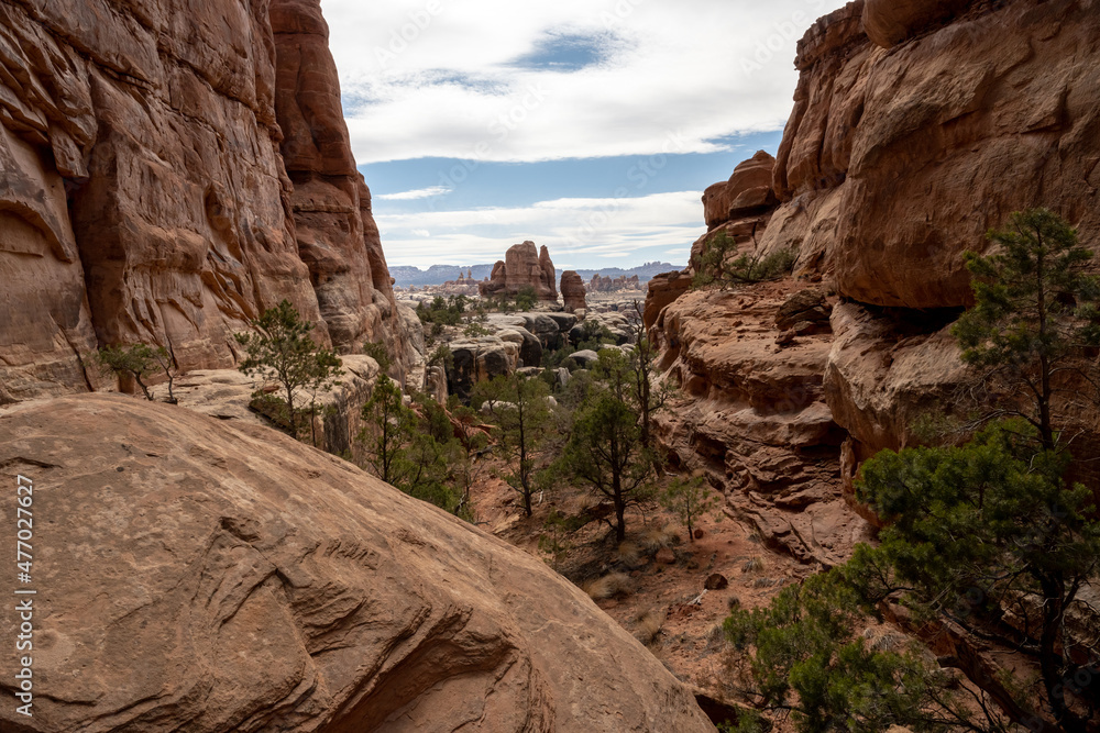 Narrow Canyon From Devils Kitchen Opens Into Chesler Park