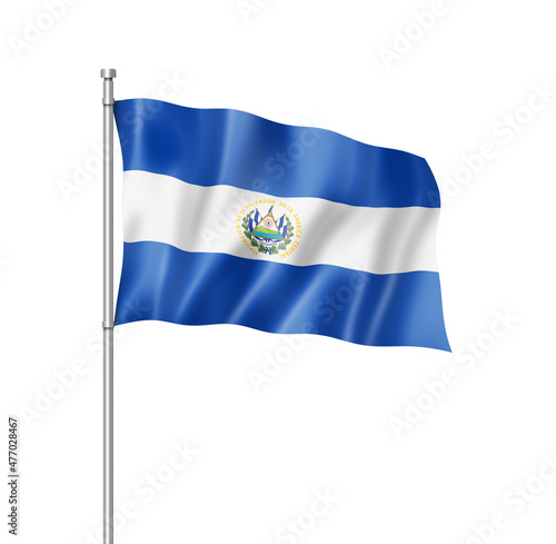 Salvadoran flag isolated on white Free Download Salvadoran flag isolated on white - GFXLoad