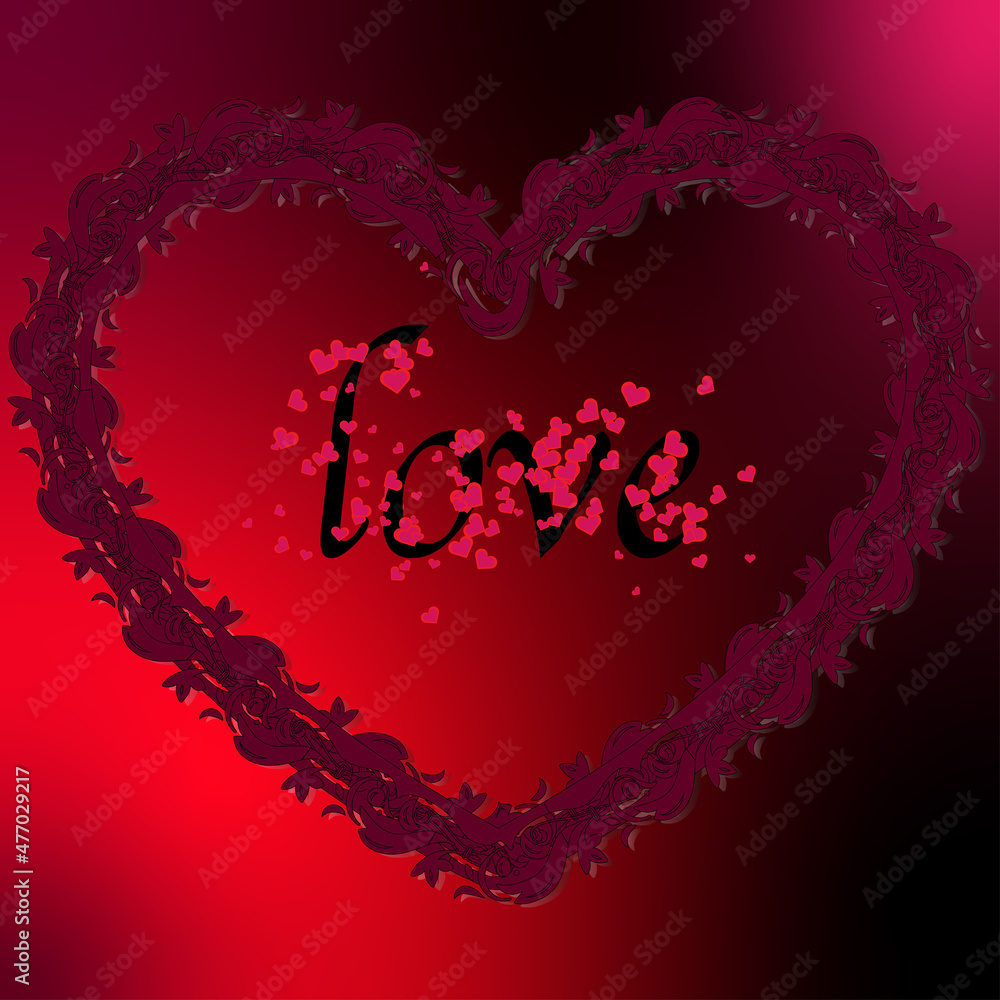 Valentine's day concept posters. Vector illustration.