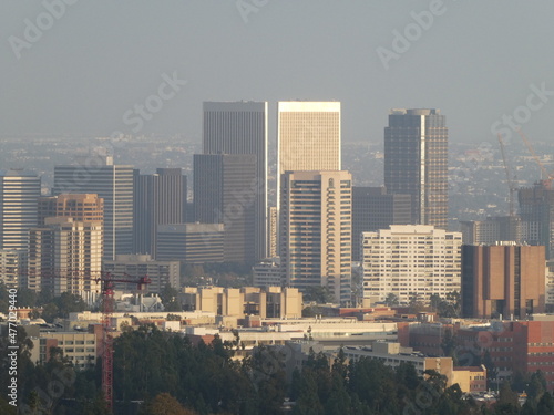 city skyline of Los Angeles