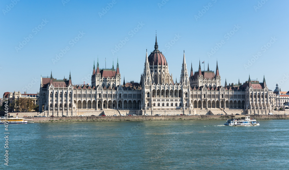 The Hungarian Parliament Building in Budapest