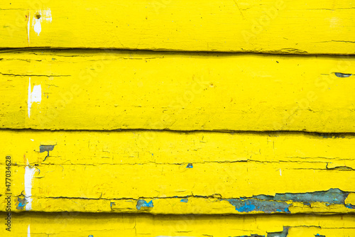 Принти на полотні several wooden boards painted in yellow color
