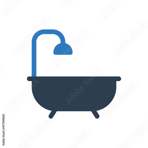 Bathing Tub Icon - Shower Tub Icon