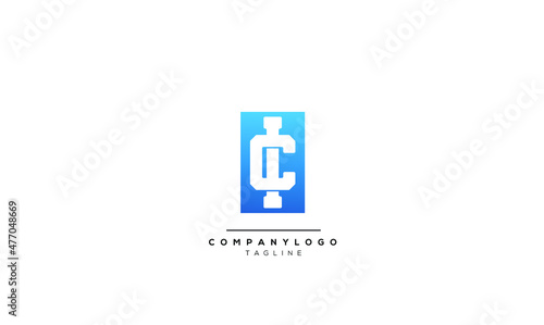 Alphabet letters Initials Monogram logo IC, IC INITIAL, IC letter
