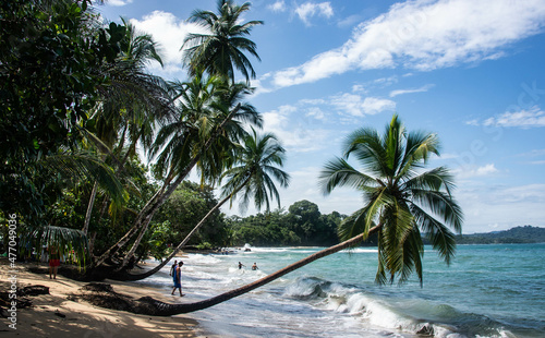 Fototapeta Naklejka Na Ścianę i Meble -  Beautiful tropical Punta Uva Beach, Limon, Costa Rica