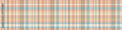Gender neutral seamless plaid vector border. Gingham baby color checker background. Woven tweed all over print. 