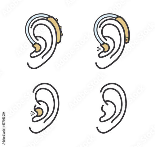 Hearing aid icons