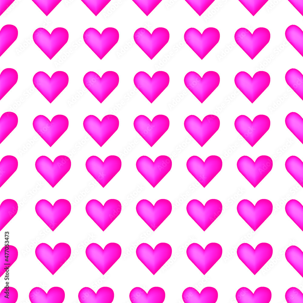 seamless cute pattern delicate pink hearts for gift wrapping textiles
