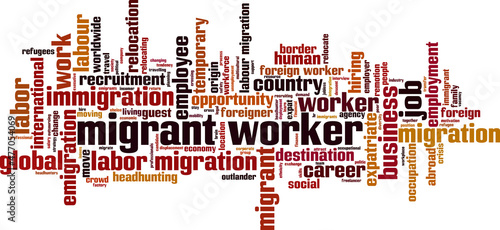 Migrant worker word cloud