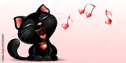 Black Cat sings love song