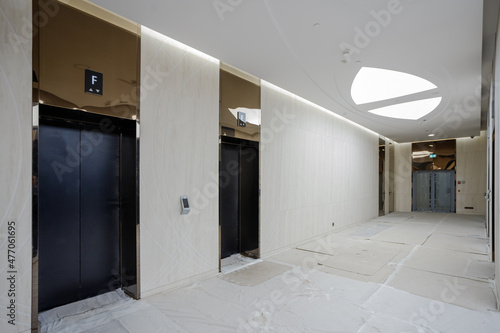 Elevator Installation  Lift Technician Installing a Modern Elevator