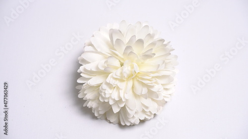 Artificial flower, Christmas and new year decoration isolated on white background, party decoration, birthday decoration. decoration concept. party concept.