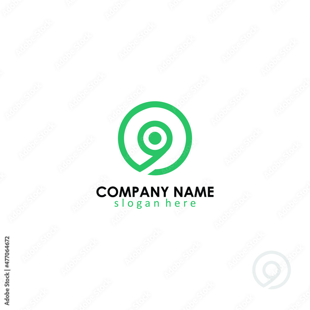 9 music logo simple modern 9 music logo simple modern