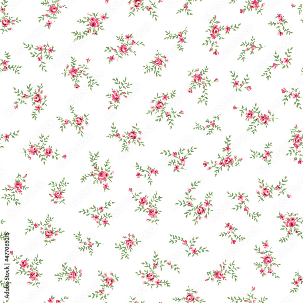 Seamless pattern with a beautiful bouquet of roses, Seamless pattern with a beautiful bouquet of roses,
