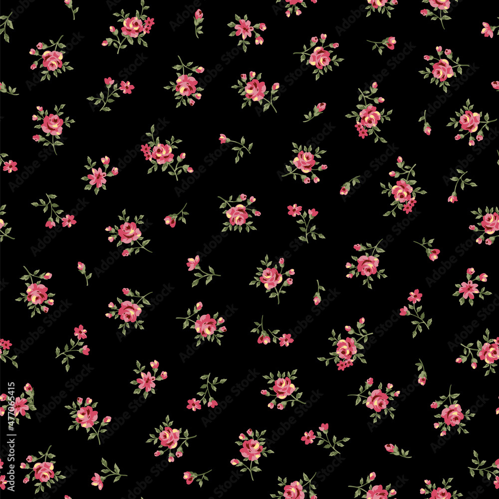 Seamless pattern with a beautiful bouquet of roses, Seamless pattern with a beautiful bouquet of roses,