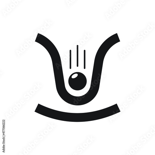 Elasticity icon design isolated on white background