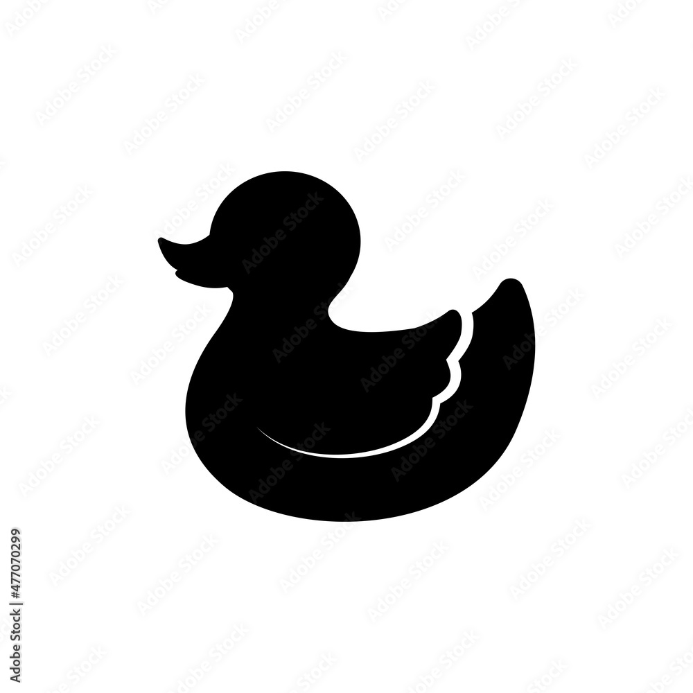 Rubber duck / ducky bath toy flat vector icon for apps and websites Rubber duck / ducky bath toy flat vector icon for apps and websites
