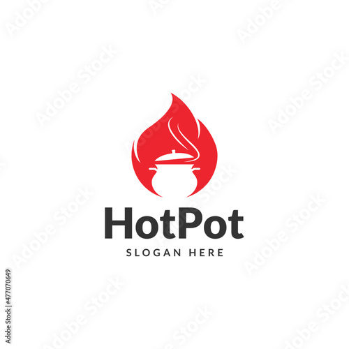 hot pot, cooking logo design