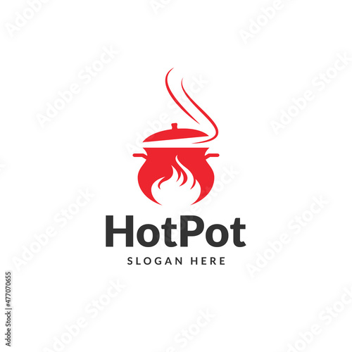 hot pot, cooking logo design