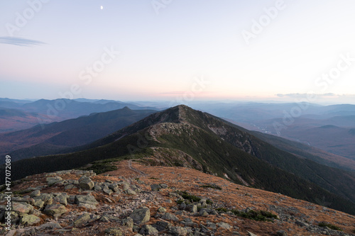 Franconia Ridge and the Appalachian Trail in the White Mountains of New Hampshire