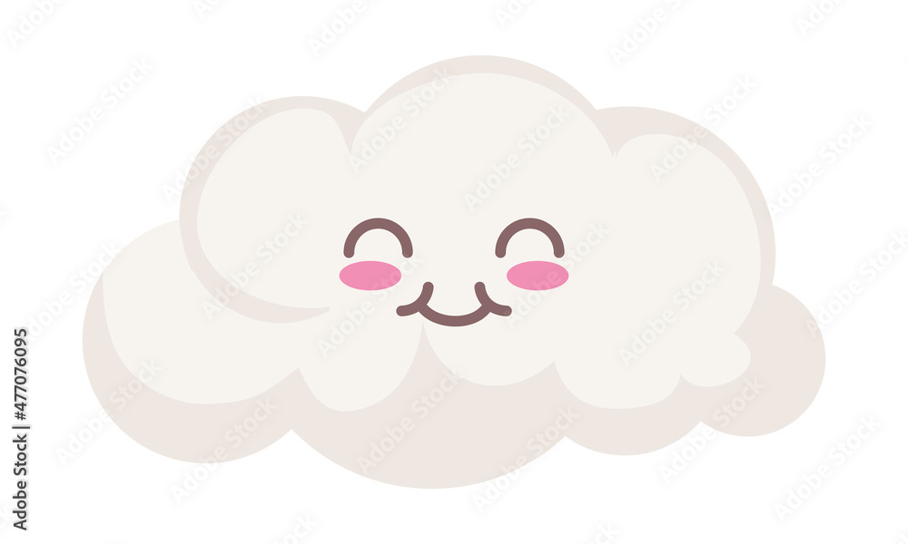 kawaii cloud icon kawaii cloud icon