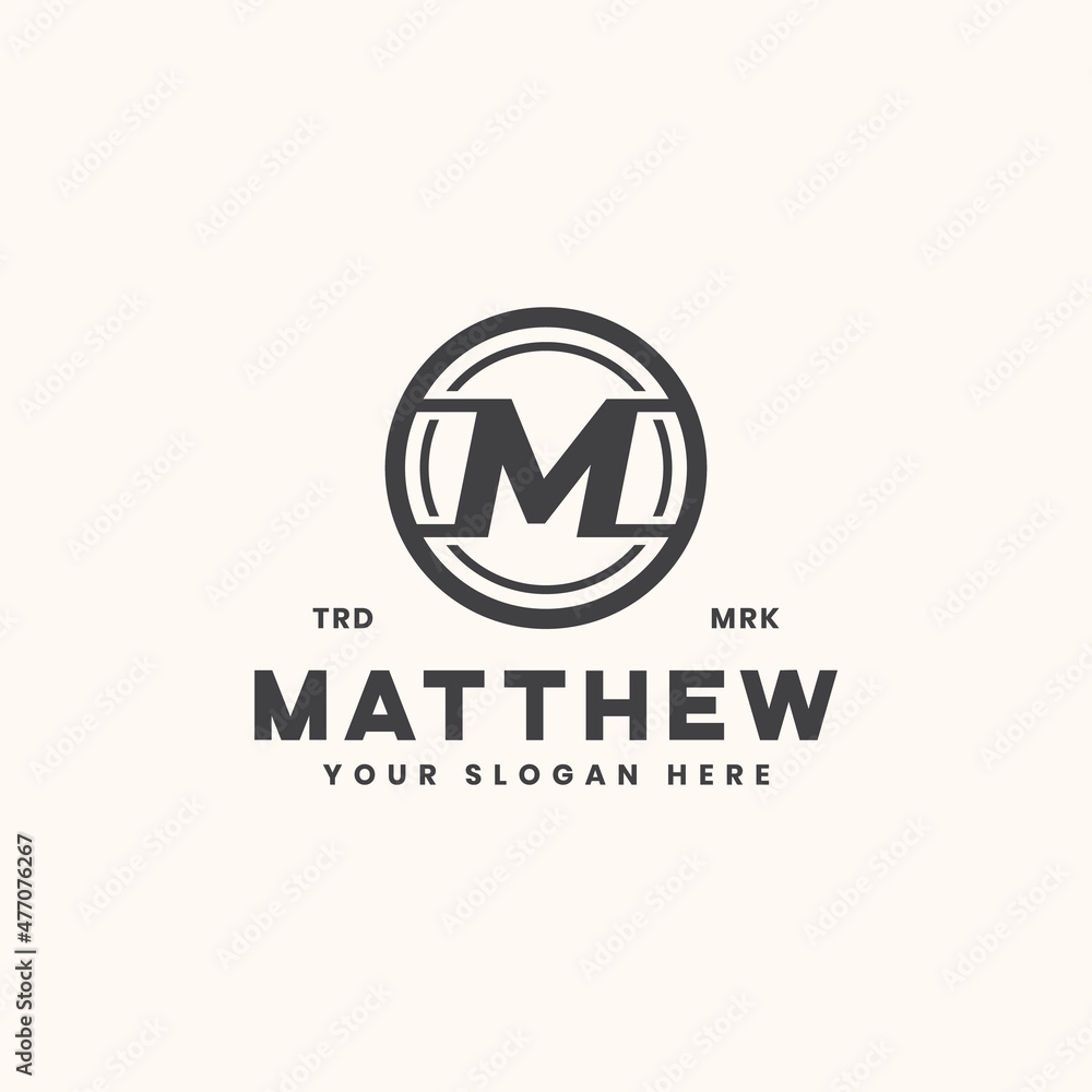 letter m monogram logo template letter m monogram logo template