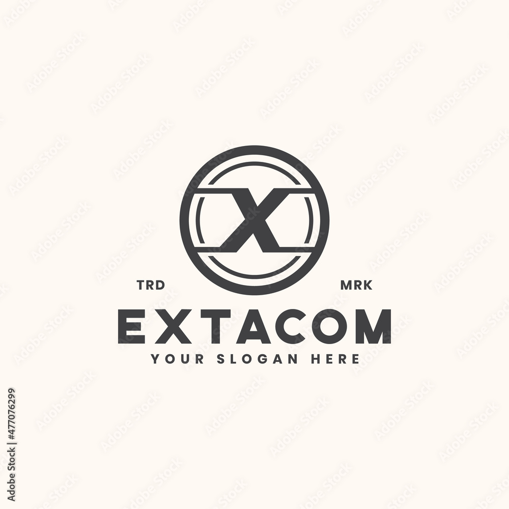 letter x monogram logo template letter x monogram logo template