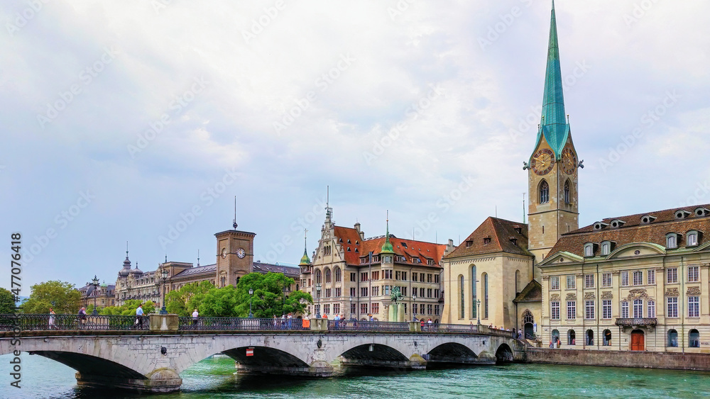 Zurich is the largest city and located in north of Switzerland. It is business center of the country with beautiful architecturally. And a church that is known as the largest church clock in Europe.