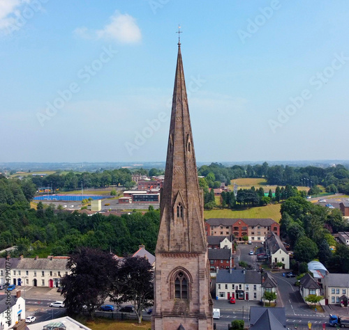 Wallpaper Mural Aerial Photo of Holy Trinity Church Cookstown County Tyrone Northern Ireland