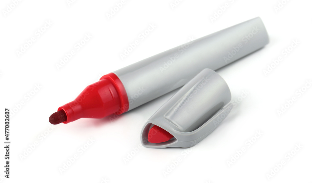 grey marker isolated on a white background with clipping path grey marker isolated on a white background with clipping path