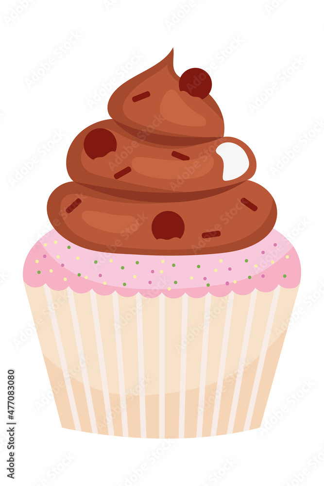 strawberry and chocolate cupcake strawberry and chocolate cupcake
