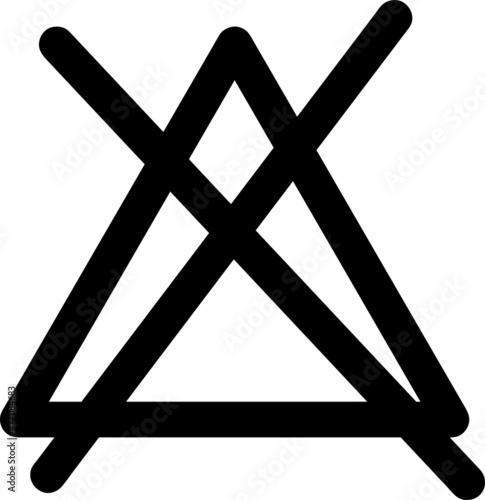  no bleaching icon illustration isolated vector sign symbol.eps